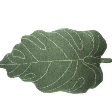Knitted Cushion Baby Leaf